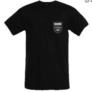 Dixxon Sturgis Ride Roar Rally Badge T-Shirt Men's XL Black Short Sleeve Cotton